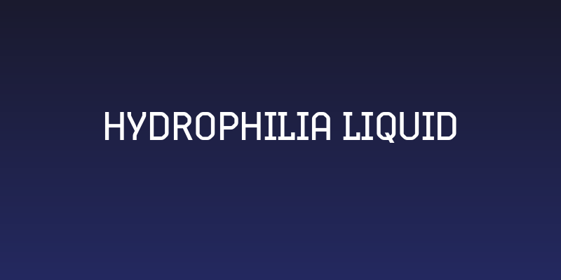 Hydrophilia Liquid Social Header
