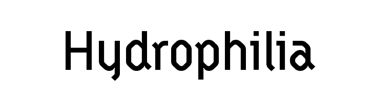Hydrophilia  les polices de caractères gratuit tlcharger