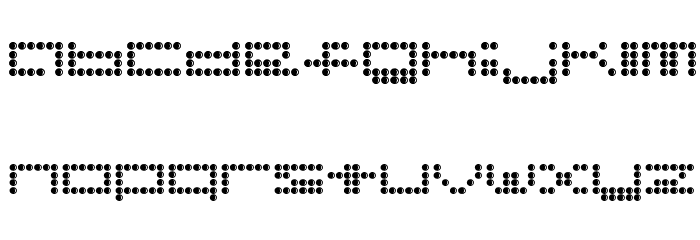 Hydrophonic Font LOWERCASE