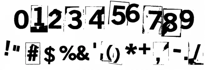 Hyeenan haukotus Font OTHER CHARS