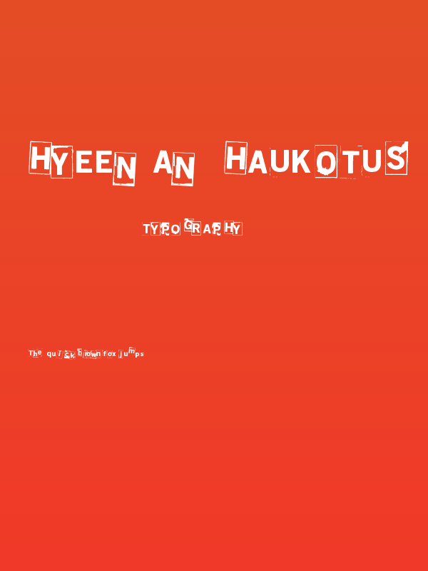 Hyeenan haukotus Poster