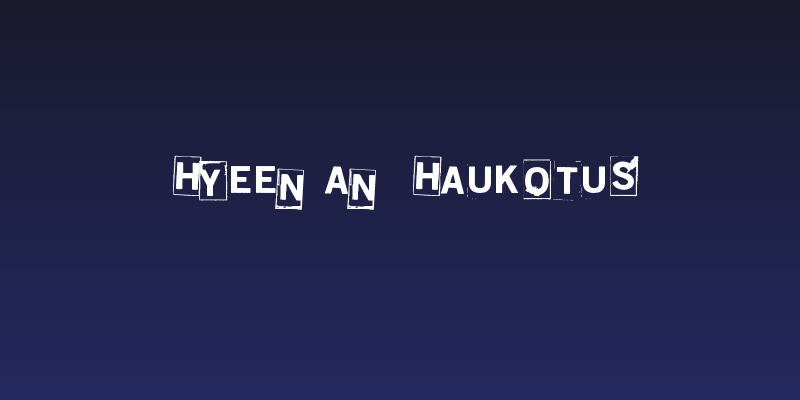 Hyeenan haukotus Social Header