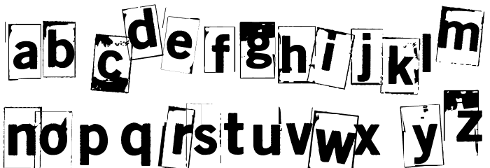 Hyeenan haukotus Font LOWERCASE