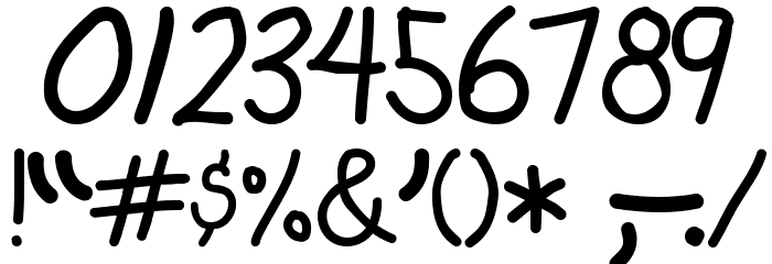 Hyena Font OTHER CHARS