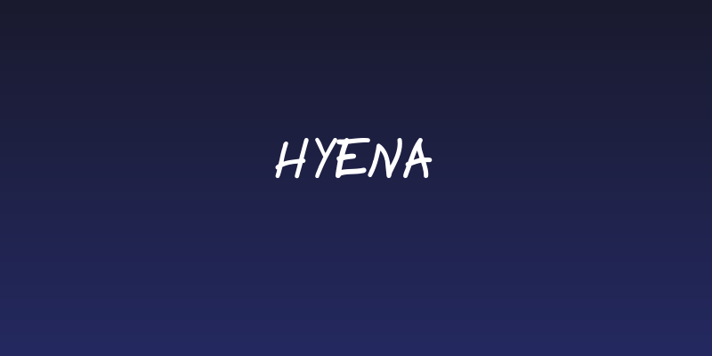 Hyena Social Header
