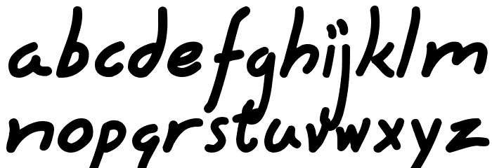 Hyena Font LOWERCASE