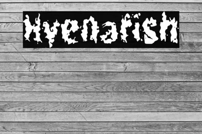 Hyenafish Шрифта examples