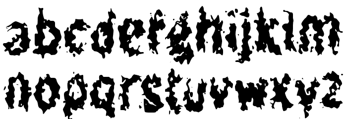 Hyenafish Font LOWERCASE