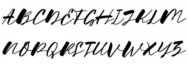 Hygge Home Font UPPERCASE