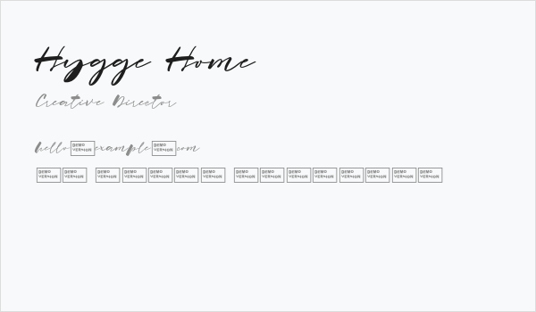 Hygge Home Business Card