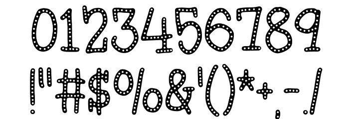 Hyggebukser DEMO Regular Font OTHER CHARS