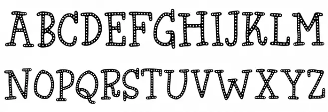 Hyggebukser DEMO Regular Font UPPERCASE