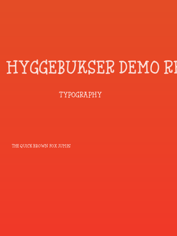 Hyggebukser DEMO Regular Poster