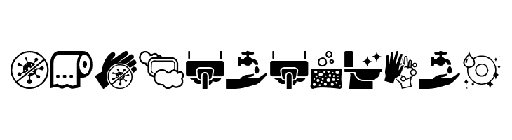 Hygiene Icons  Fuentes Gratis Descargar