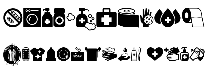 Hygiene Icons Font OTHER CHARS