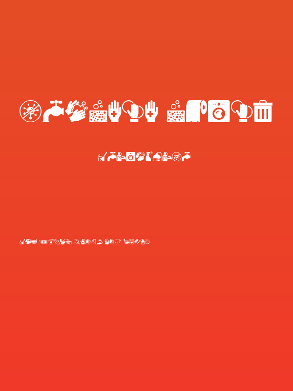 Hygiene Icons Poster