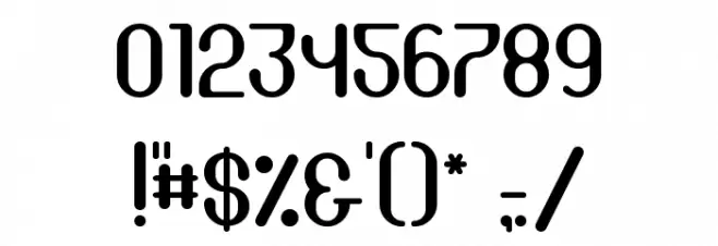 Hygiene Font OTHER CHARS