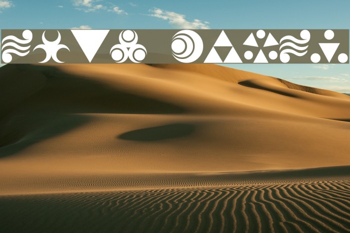 Hylian Symbols Fonte examples