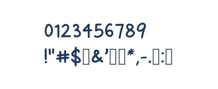 Hynings Handwriting Regular Other Characters