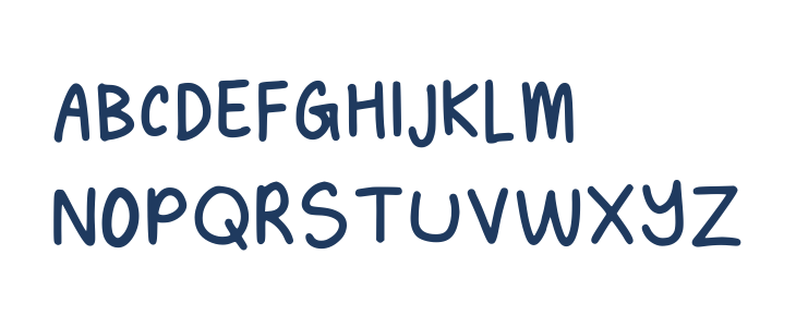 Hynings Handwriting Regular Uppercase