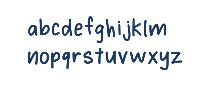 Hynings Handwriting Regular Lowercase
