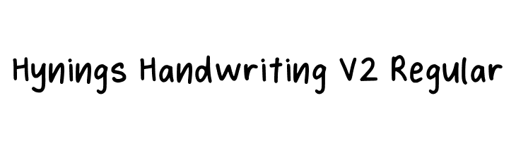 Hynings Handwriting V2 Regular  baixar fontes gratis