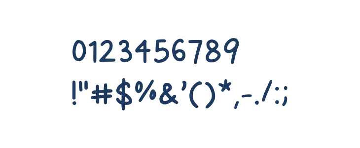 Hynings Handwriting V2 Regular Other Characters