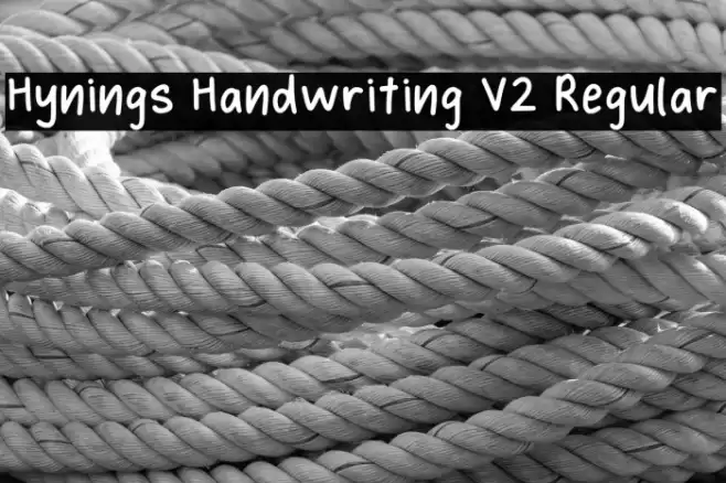 Hynings Handwriting V2 Regular Font examples