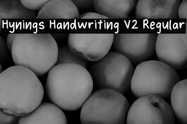 Hynings Handwriting V2 Regular Font examples
