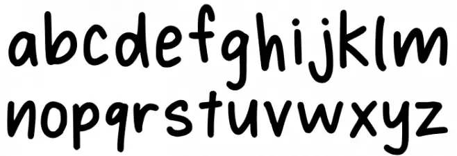 Hynings Handwriting V2 Regular Polices MINUSCULES
