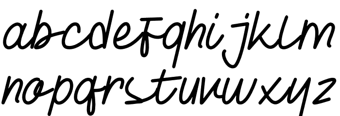 Hyomenha Font LOWERCASE