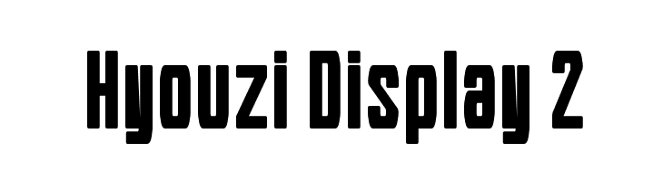 Hyouzi Display 2  Descarca Fonturi Gratis