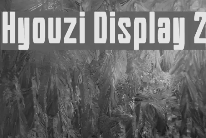 Hyouzi Display 2 Font examples