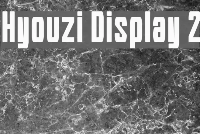Hyouzi Display 2 Font examples
