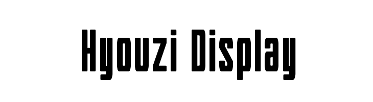 Hyouzi Display Font
