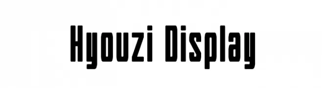 Hyouzi Display  Fuentes Gratis Descargar
