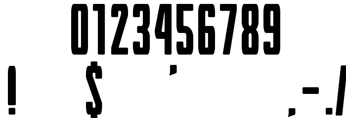 Hyouzi Display Font OTHER CHARS