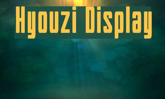 Hyouzi Display Font examples