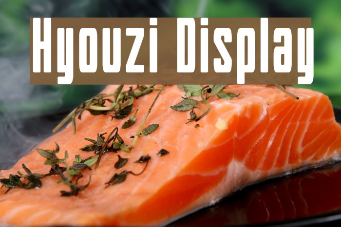 Hyouzi Display Font examples