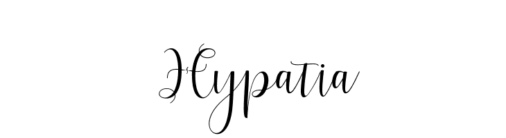 Hypatia  Скачать бесплатные шрифты