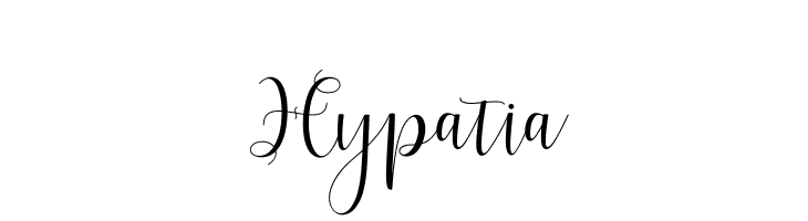 Hypatia  免费字体下载