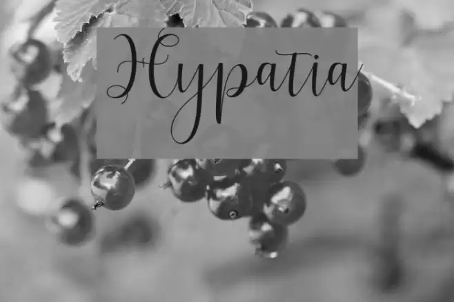 Hypatia Font examples