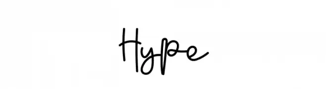 Hype  Frei Schriftart Herunterladen