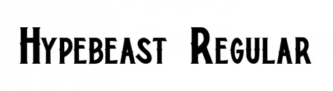 Hypebeast Regular  Frei Schriftart Herunterladen