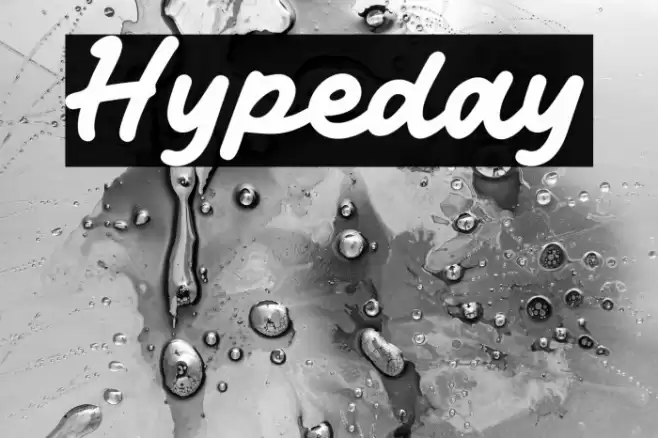 Hypeday Caratteri examples