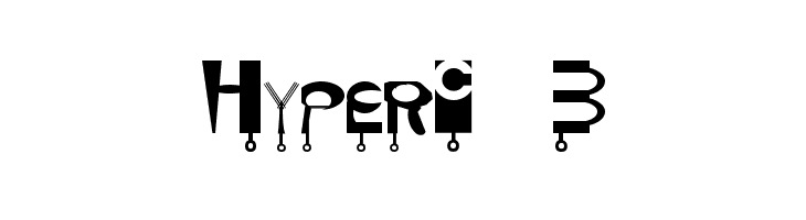 Hyper-3  font caratteri gratis