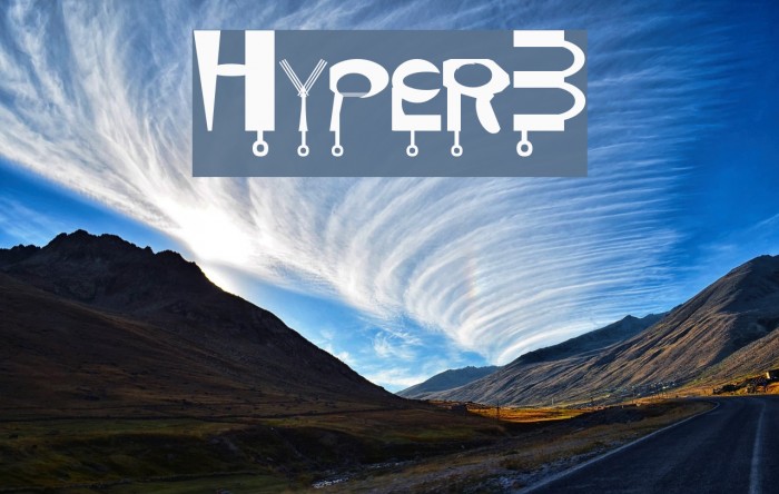 Hyper-3 Font examples