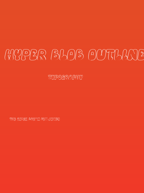Hyper Blob Outline Poster