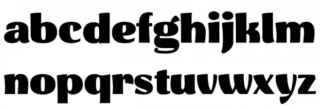 Hyper-Demo Black Schriftart Kleinbuchstaben
