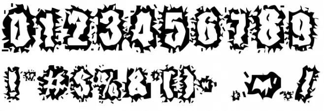 Hyper Kinetic Font OTHER CHARS